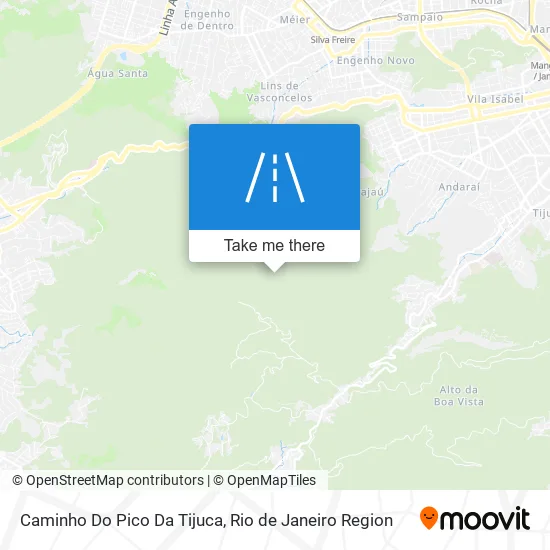 Caminho Do Pico Da Tijuca map