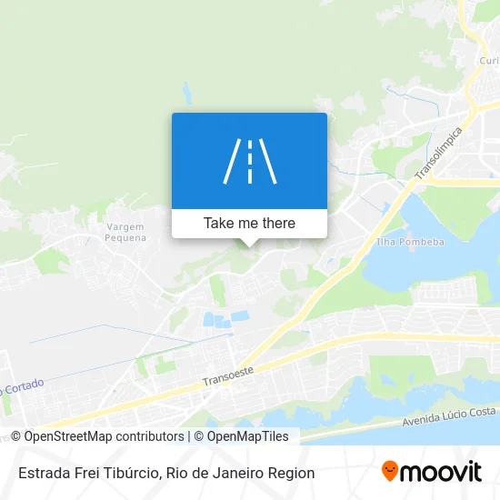 Estrada Frei Tibúrcio map