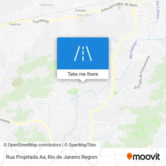 Rua Projetada Aa map