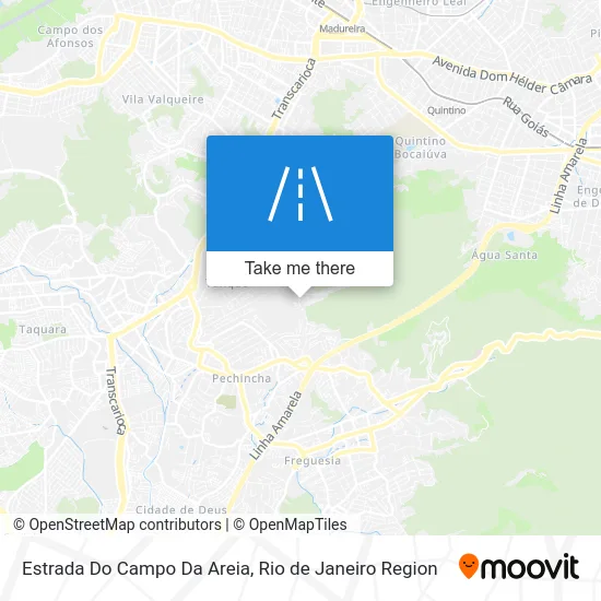 Estrada Do Campo Da Areia map