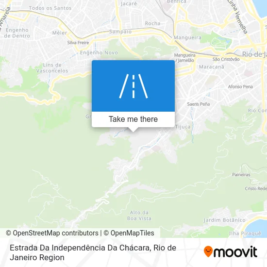 Estrada Da Independência Da Chácara map
