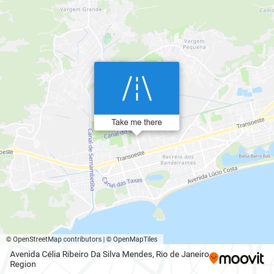 Mapa Avenida Célia Ribeiro Da Silva Mendes