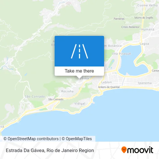 Estrada Da Gávea map