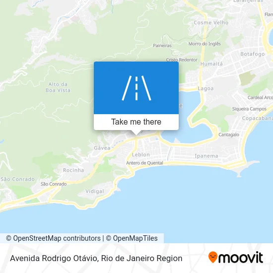 Avenida Rodrigo Otávio map