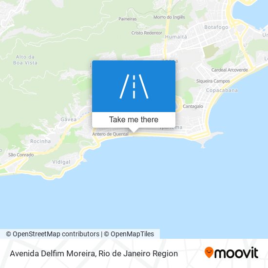 Mapa Avenida Delfim Moreira