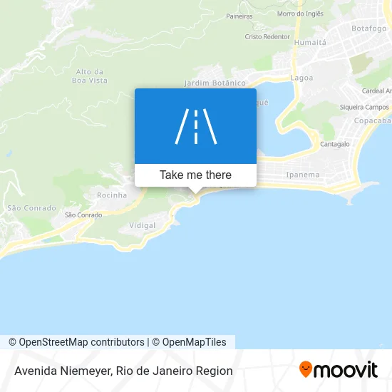 Avenida Niemeyer map