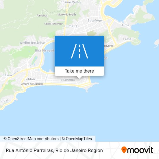 Rua Antônio Parreiras map