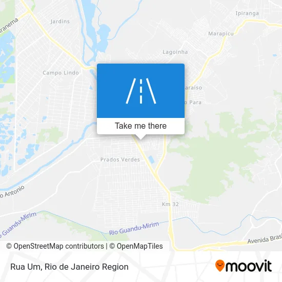 Rua Um map