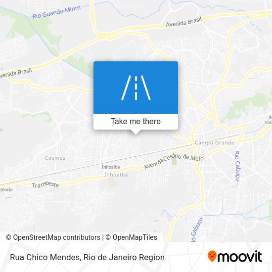 Rua Chico Mendes map