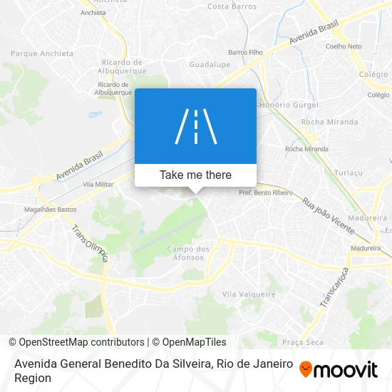 Avenida General Benedito Da Silveira map