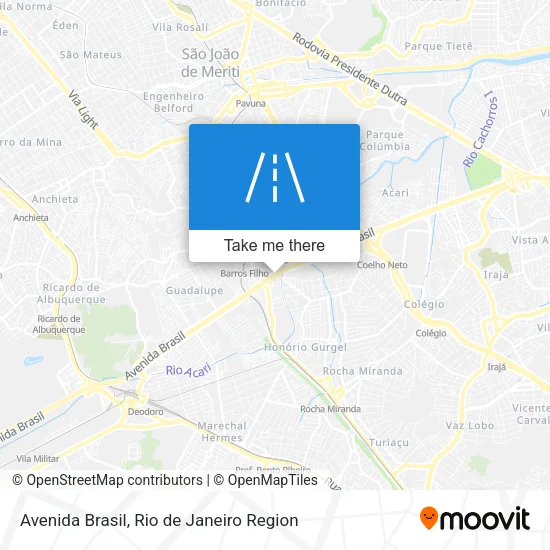 Avenida Brasil map