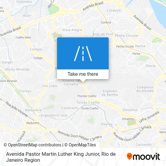 Avenida Pastor Martin Luther King Junior map