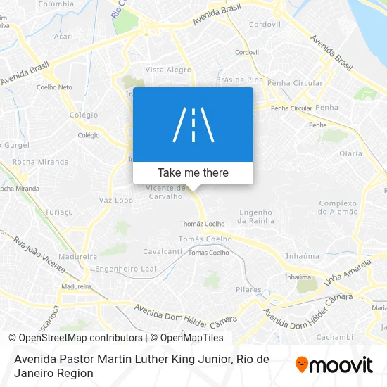 Avenida Pastor Martin Luther King Junior map