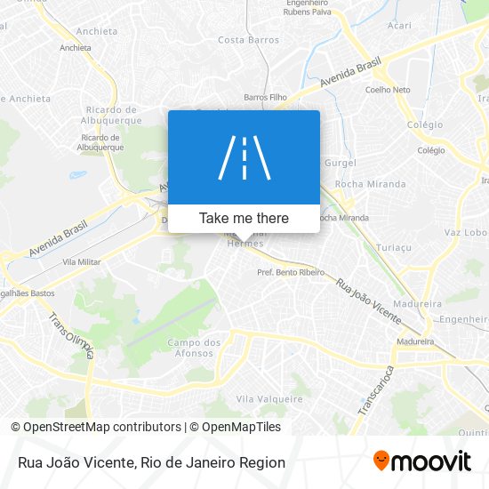 Rua João Vicente map