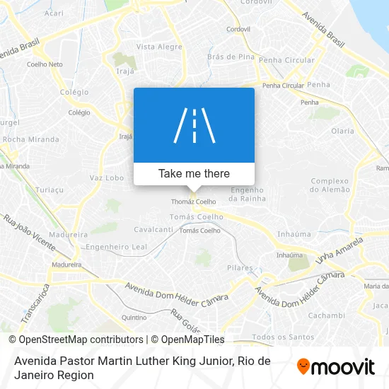 Avenida Pastor Martin Luther King Junior map
