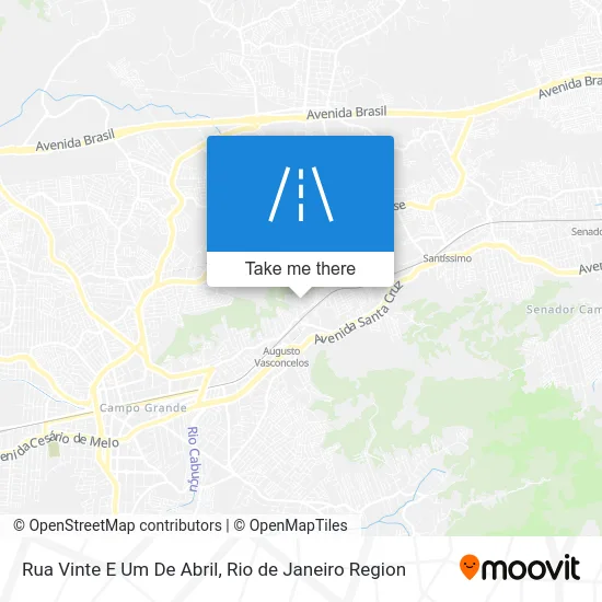 Rua Vinte E Um De Abril map