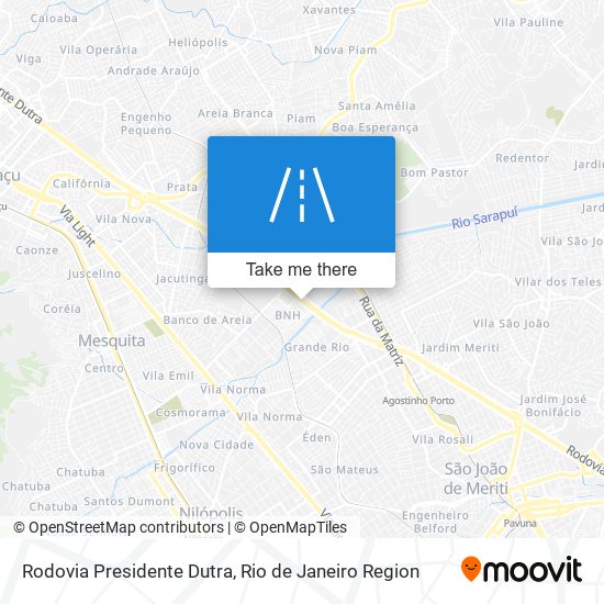 Rodovia Presidente Dutra map