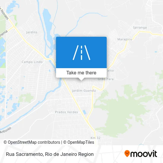 Rua Sacramento map