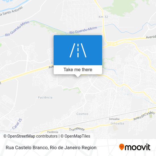 Rua Castelo Branco map