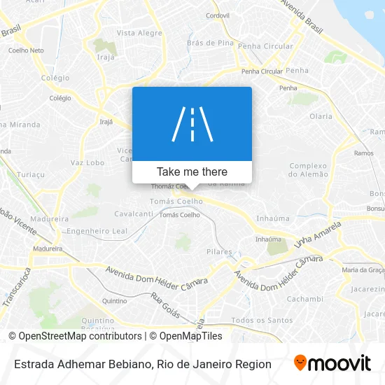 Estrada Adhemar Bebiano map