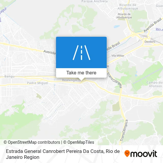 Estrada General Canrobert Pereira Da Costa map