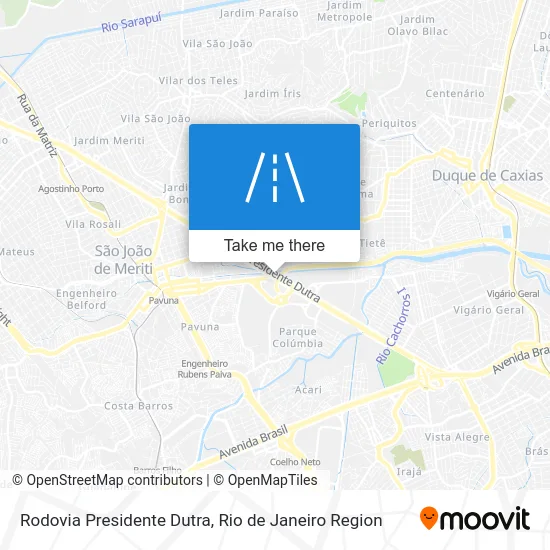 Rodovia Presidente Dutra map