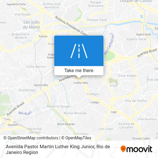 Avenida Pastor Martin Luther King Junior map