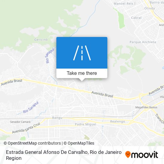 Mapa Estrada General Afonso De Carvalho
