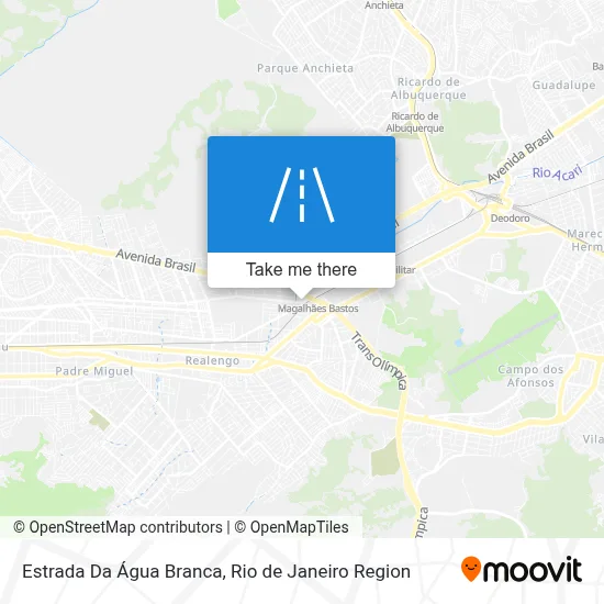 Estrada Da Água Branca map