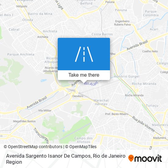 Mapa Avenida Sargento Isanor De Campos