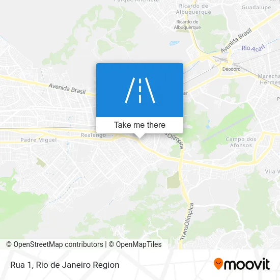Rua 1 map