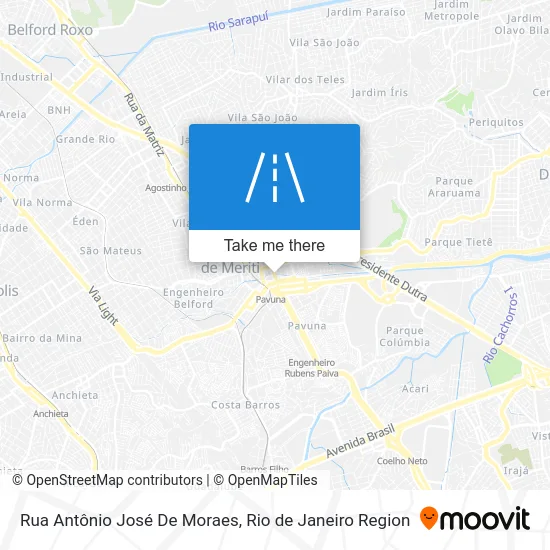 Rua Antônio José De Moraes map