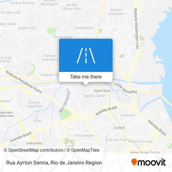 Rua Ayrton Senna map