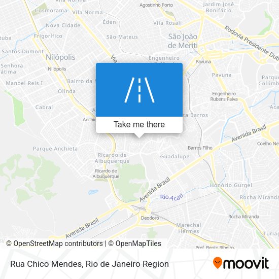 Rua Chico Mendes map