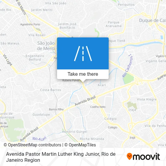 Avenida Pastor Martin Luther King Junior map