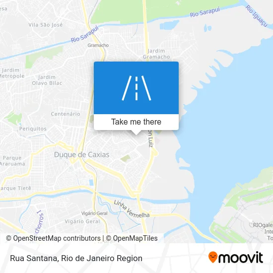 Rua Santana map