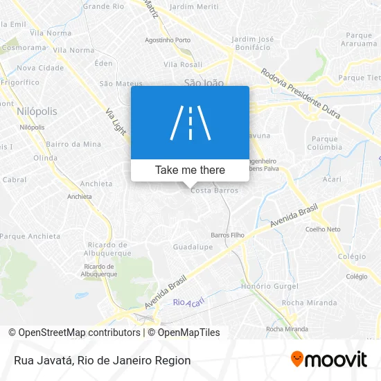 Rua Javatá map