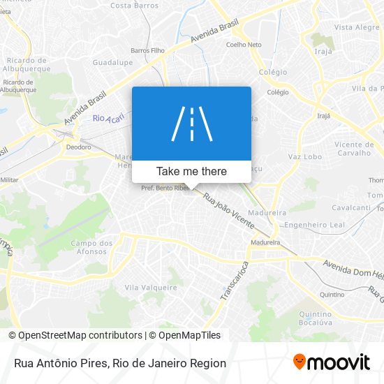 Mapa Rua Antônio Pires