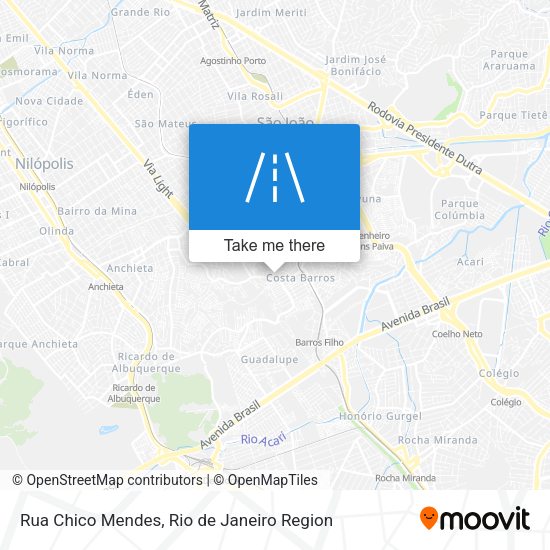 Rua Chico Mendes map