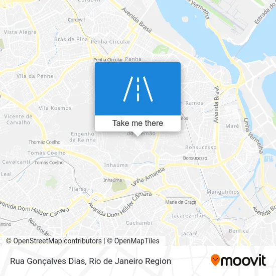 Rua Gonçalves Dias map