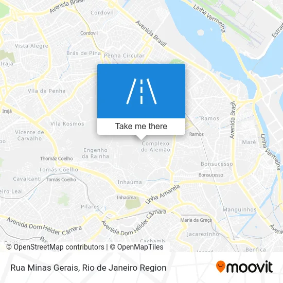 Rua Minas Gerais map