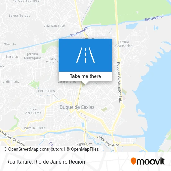 Rua Itarare map
