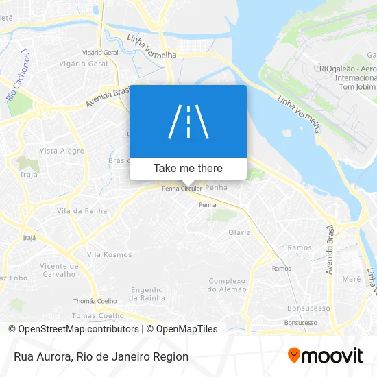 Rua Aurora map