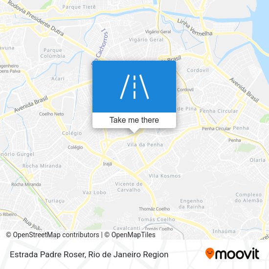 Estrada Padre Roser map