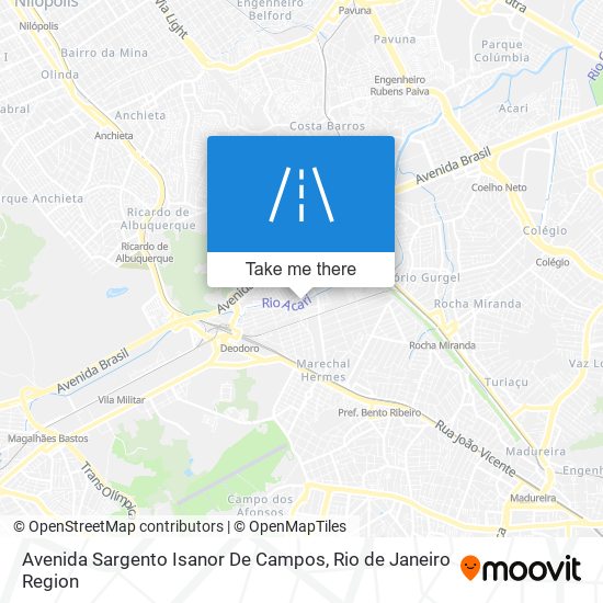 Mapa Avenida Sargento Isanor De Campos