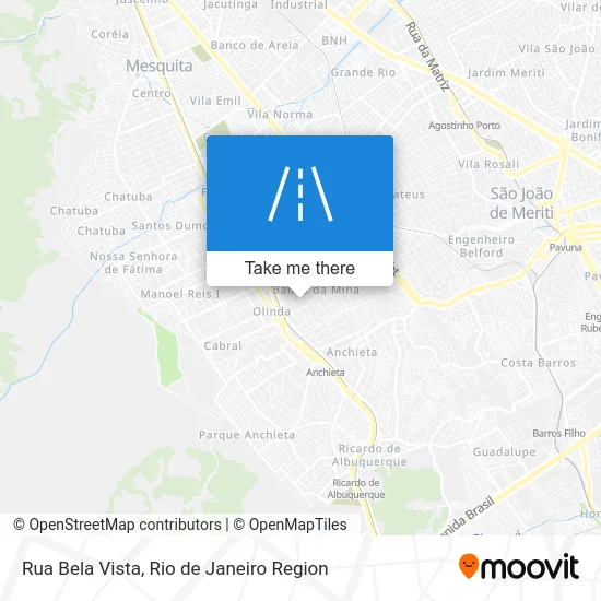 Rua Bela Vista map
