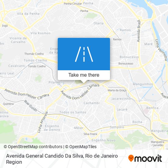 Mapa Avenida General Candido Da Silva