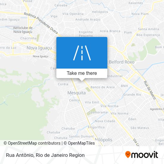 Rua Antônio map