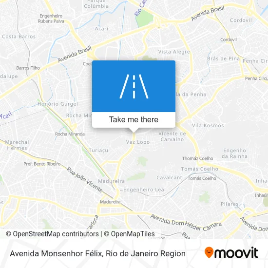 Avenida Monsenhor Félix map