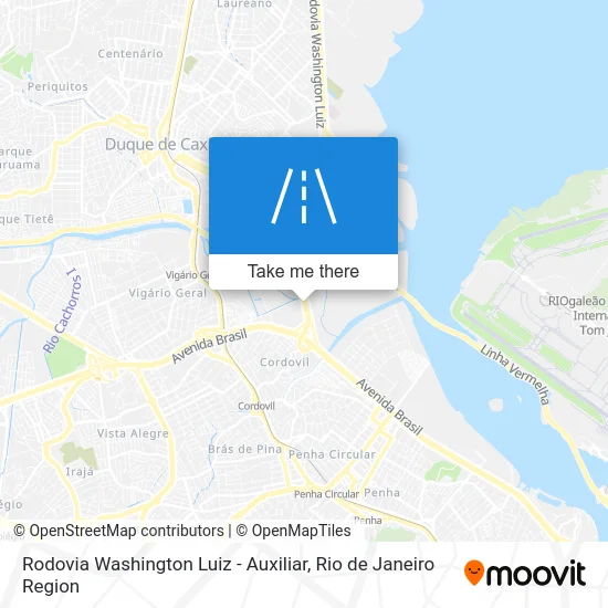 Rodovia Washington Luiz - Auxiliar map